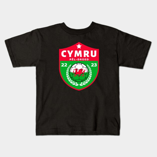 Cymru Football Kids T-Shirt by footballomatic